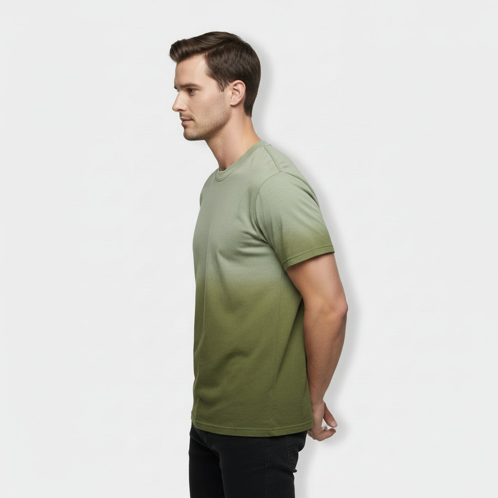 T-shirt Homme Col Rond Manches Courtes Uni Coupe Décontractée