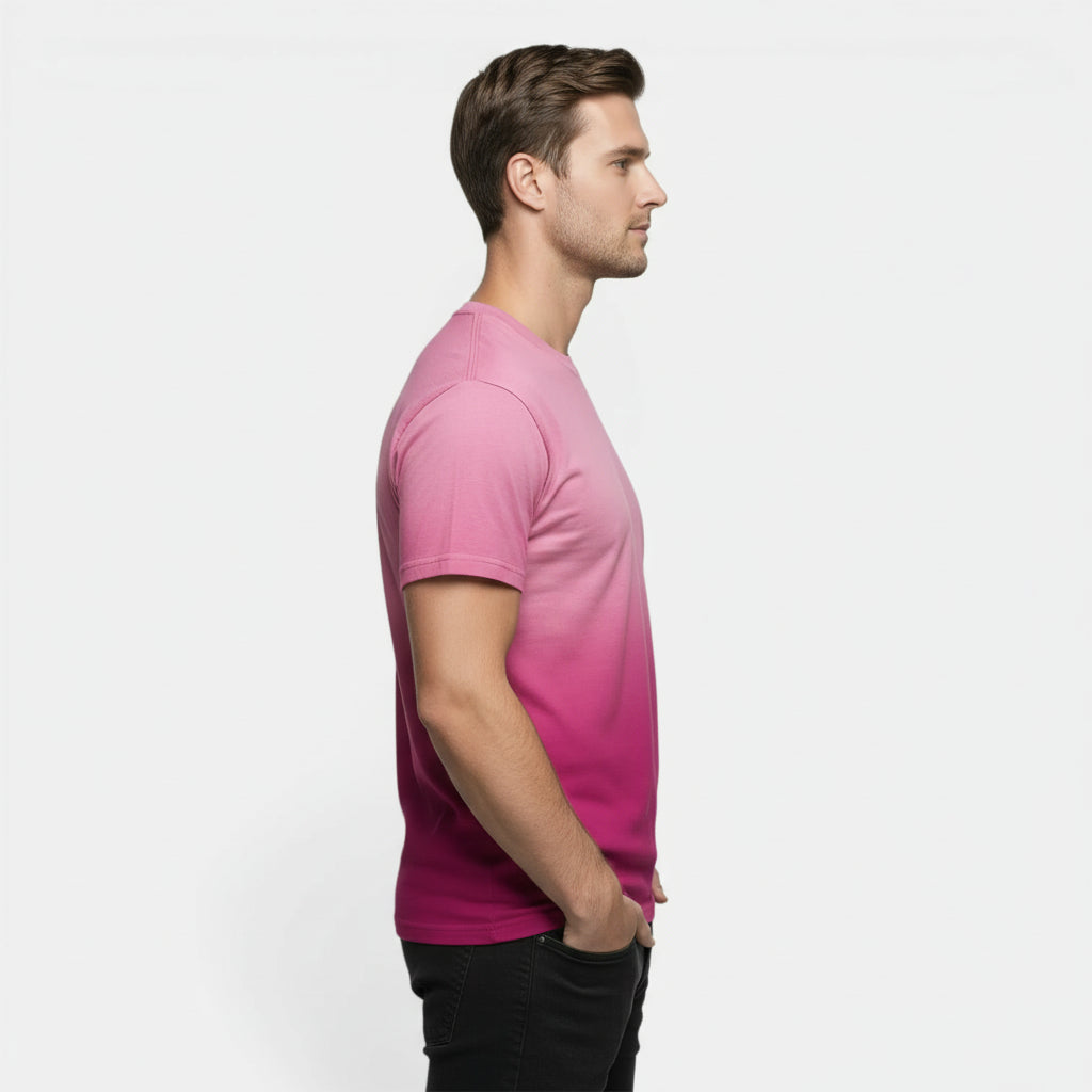 T-shirt Homme Col Rond Manches Courtes Uni Coupe Décontractée