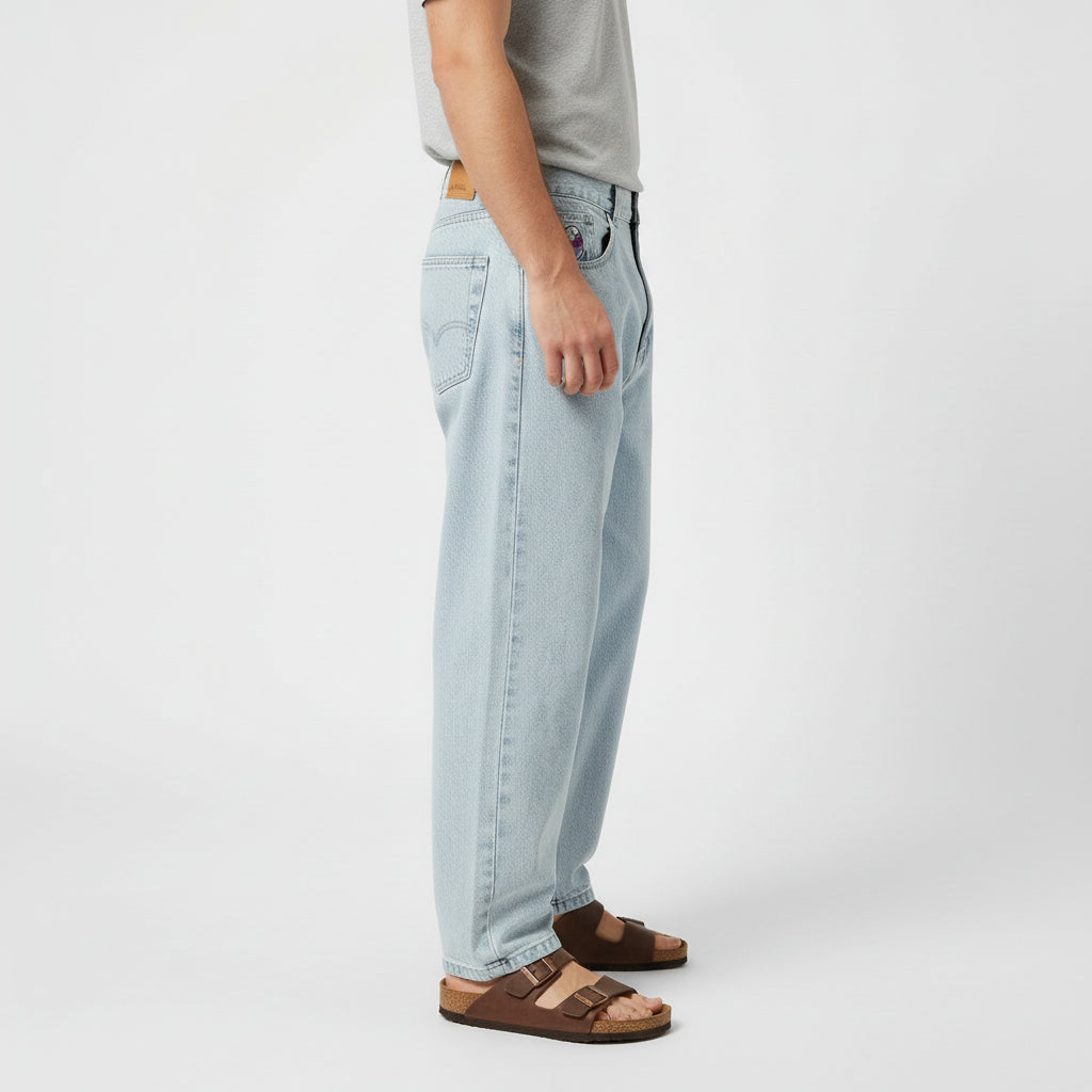 Men's Straight-Leg Button Fly Jeans