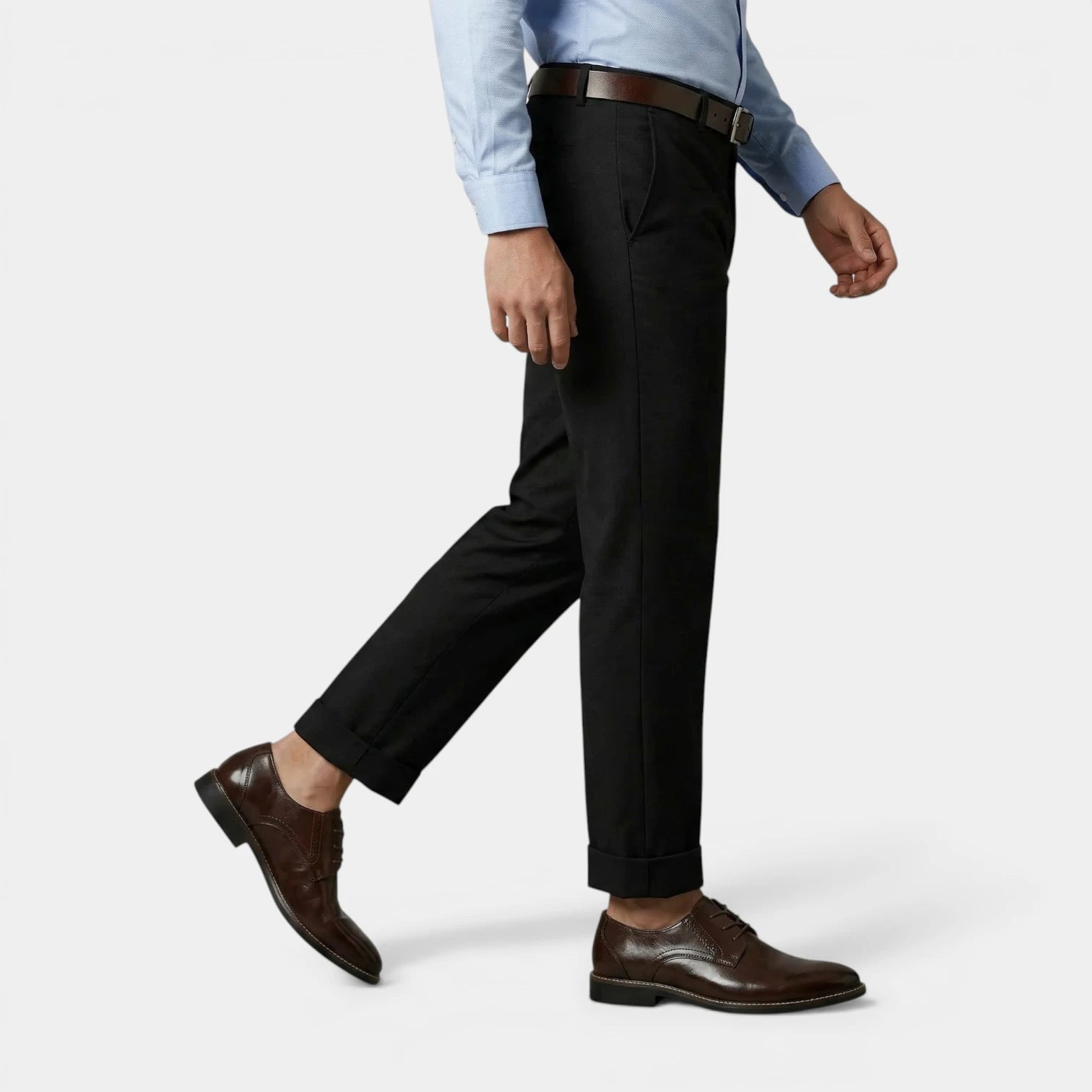 Chaussures Homme à Lacets Brillantes Bout Uni Structurée