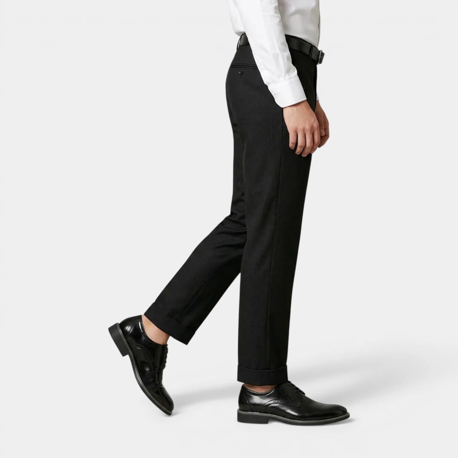 Chaussures Homme à Lacets Brillantes Bout Uni Structurée