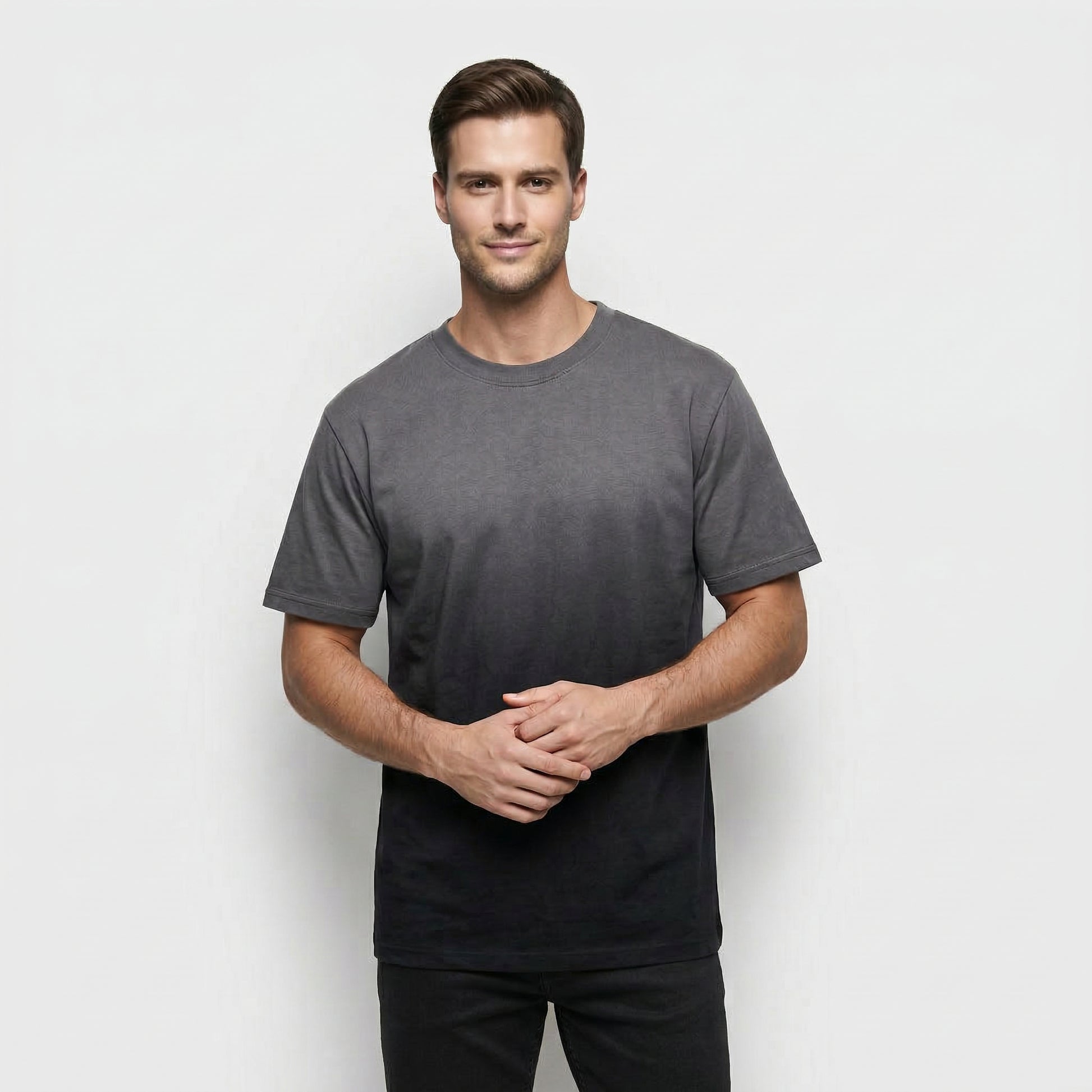 T-shirt Homme Col Rond Manches Courtes Uni Coupe Décontractée