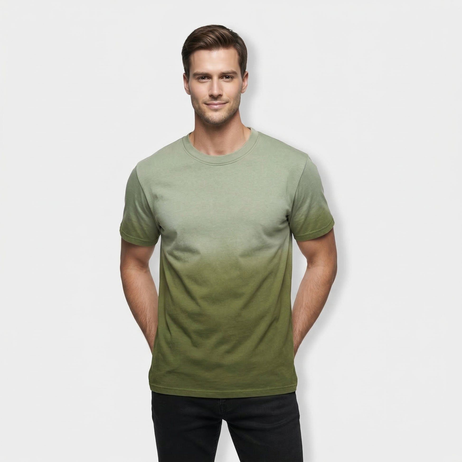 T-shirt Homme Col Rond Manches Courtes Uni Coupe Décontractée