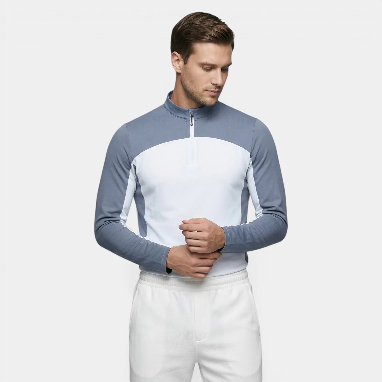 Haut Homme Manches Longues Demi-Zip