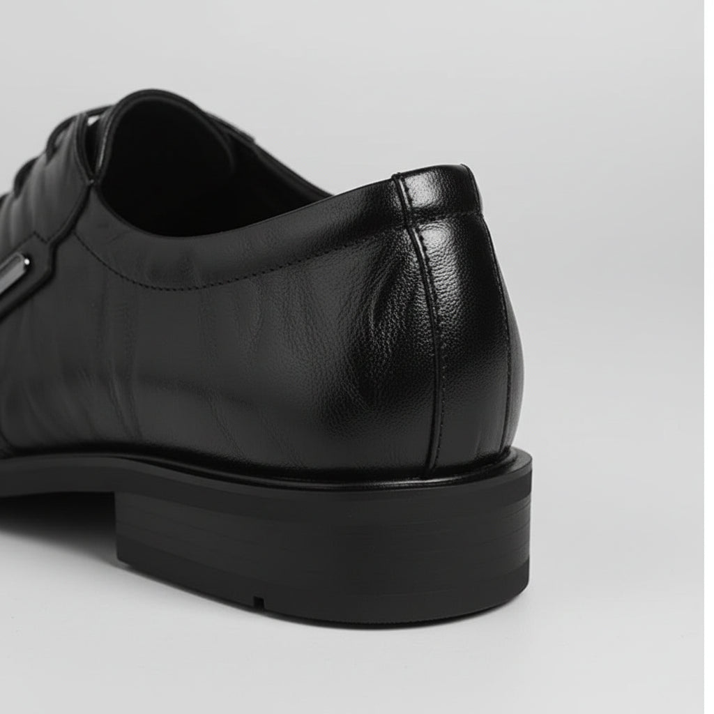 Chaussures Homme à Lacets Similicuir Cousues Petit Talon