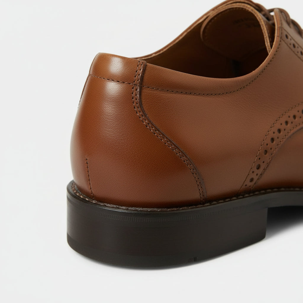 Chaussures Homme à Lacets Brillantes Bout Uni Structurée