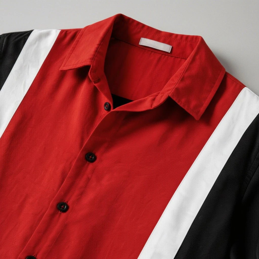 Chemise Homme Manches Courtes Boutonnée Col Camp Coupe Régulière