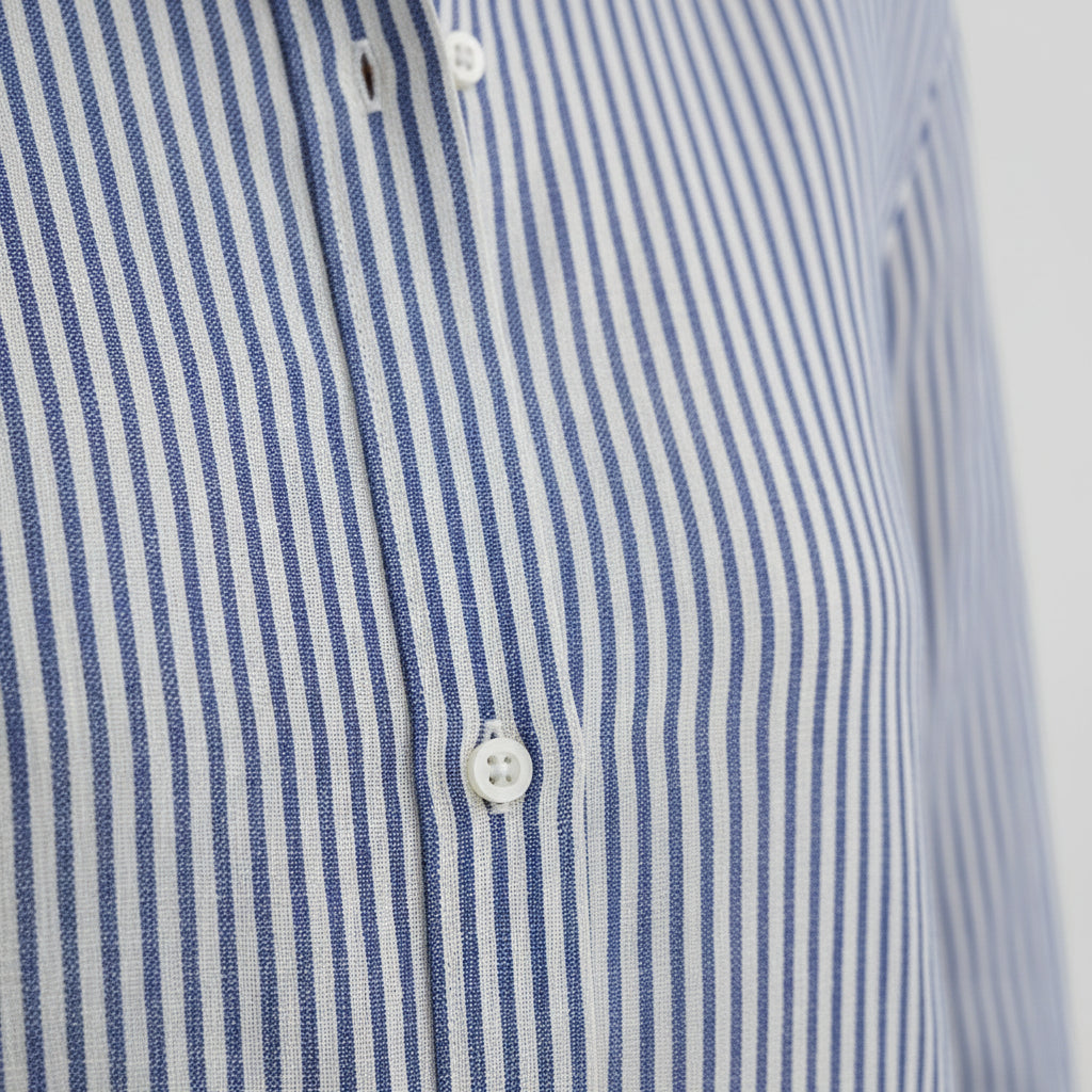 Chemise Rayée Femme Boutonnée – Coupe Décontractée Manches Longues