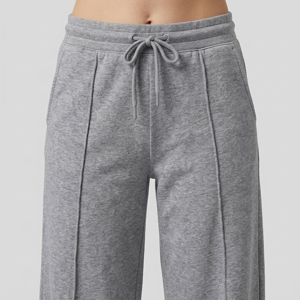 Ensemble Deux Pièces Sweat Capuche Bicolore Pantalon Large pour Femme