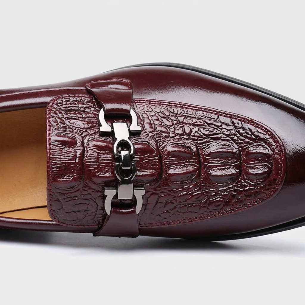 Richelieu Brogue Cuir Bout Fleuri Classique pour Homme