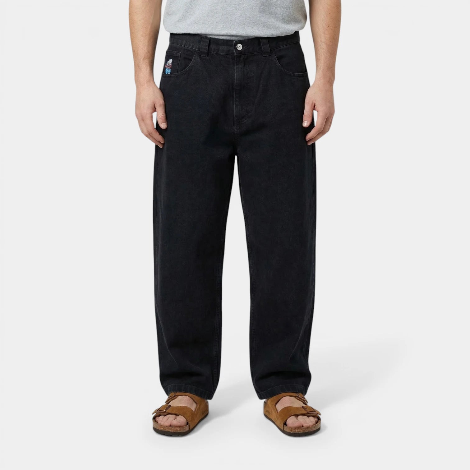 Men's Straight-Leg Button Fly Jeans