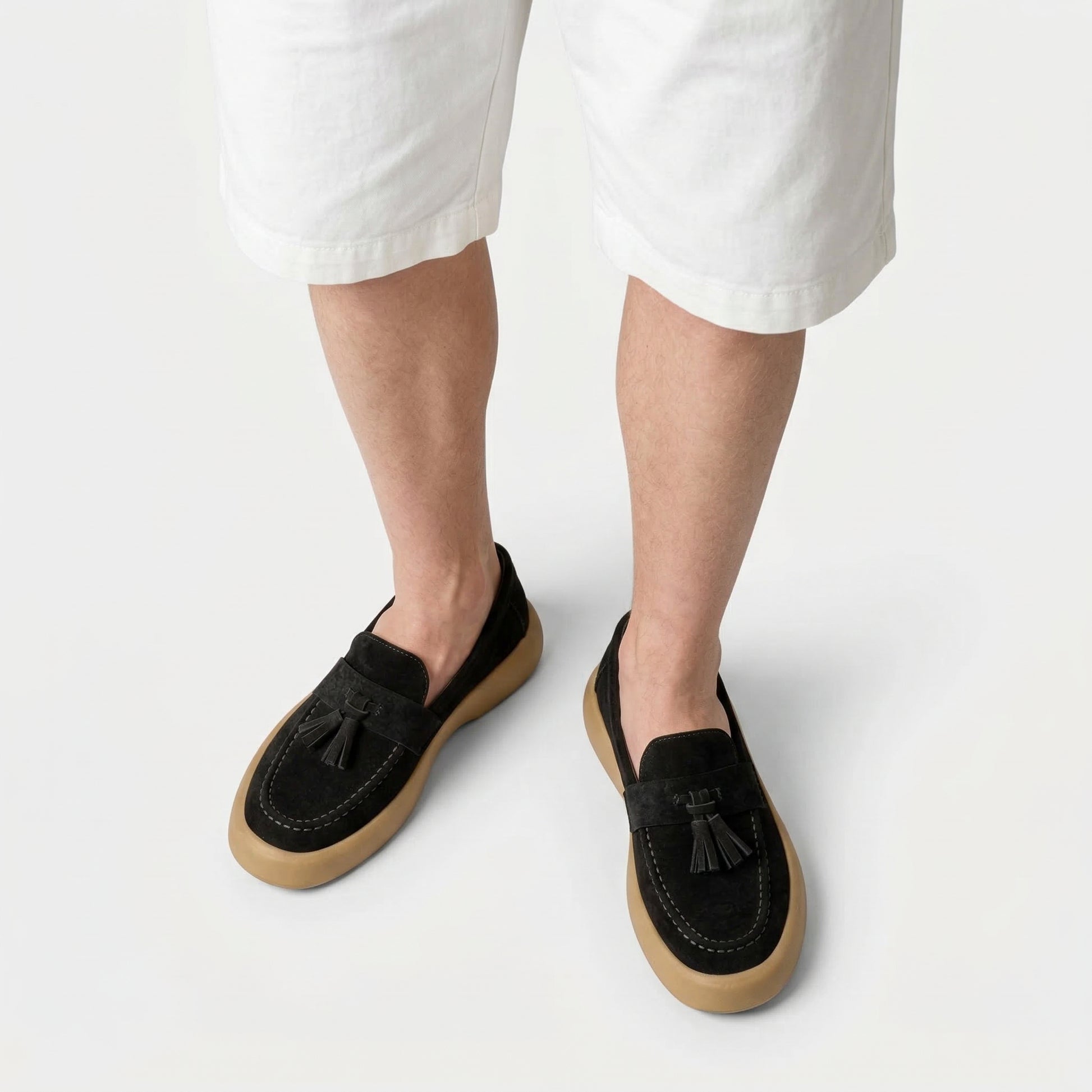 Mocassins Homme Pampilles Semelle Épaisse Casual
