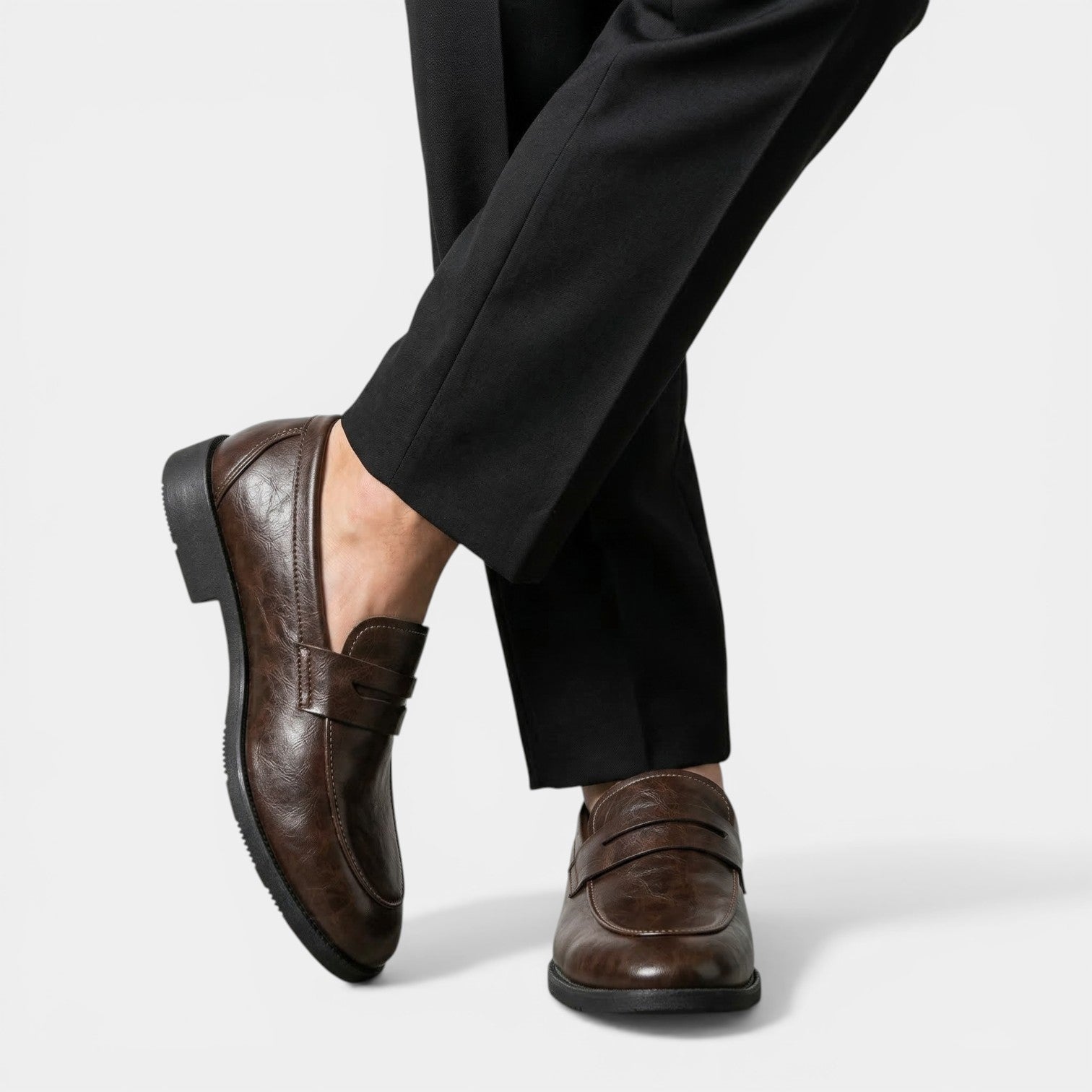 Mocassins Homme Sans Lacets Penny Loafers Élégants
