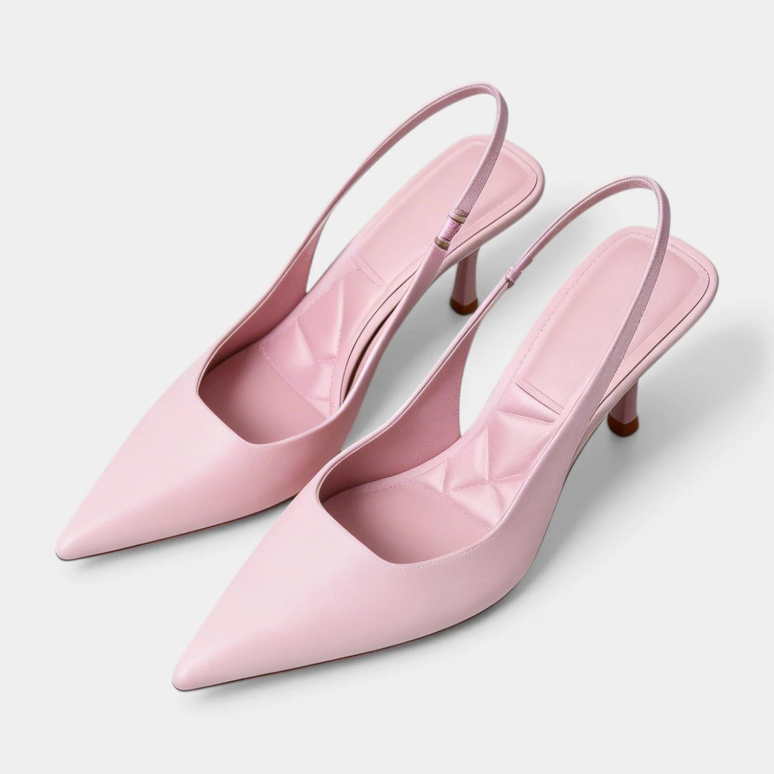 Escarpins Slingback Femme à Bout Pointu Talon Fin