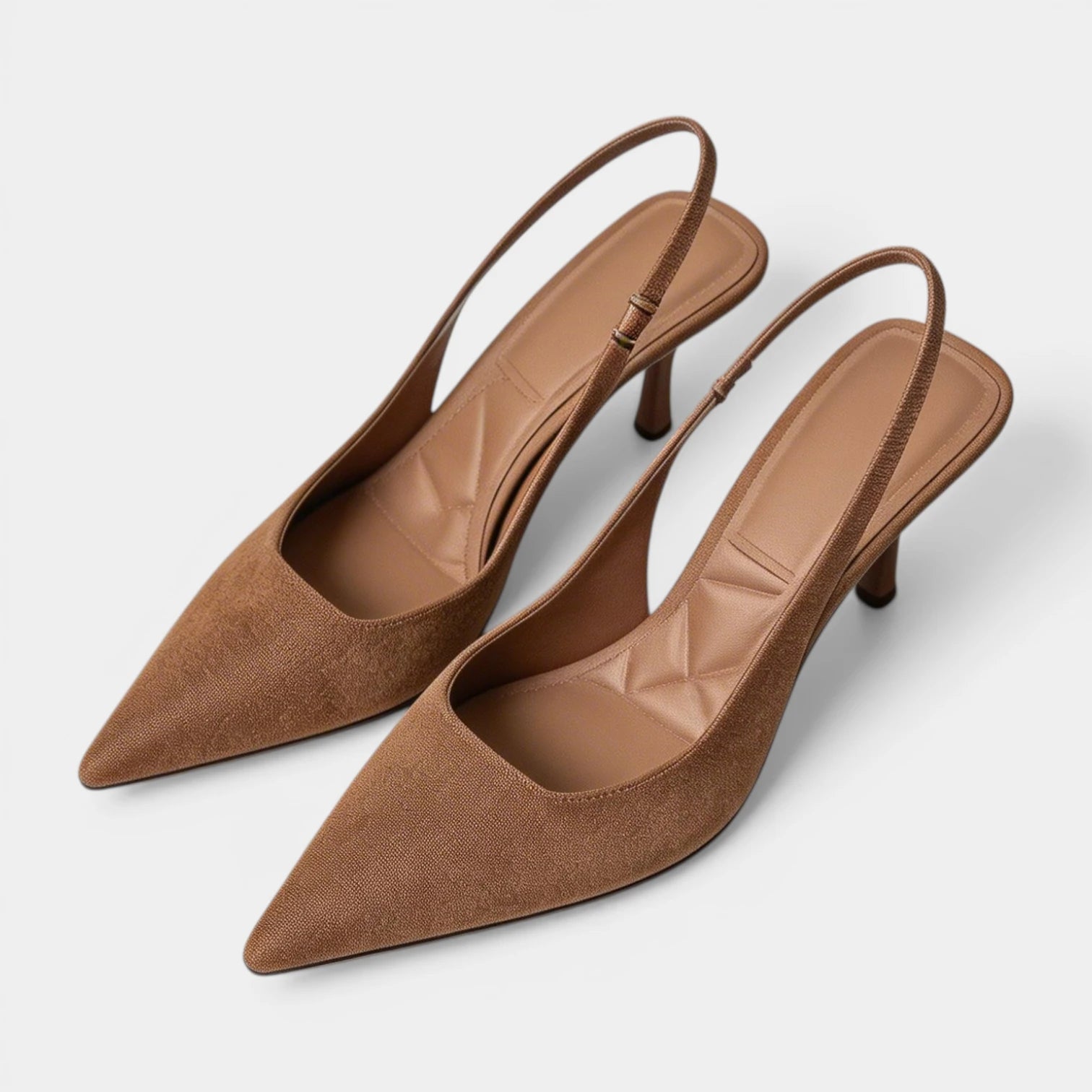 Escarpins Slingback Femme à Bout Pointu Talon Fin
