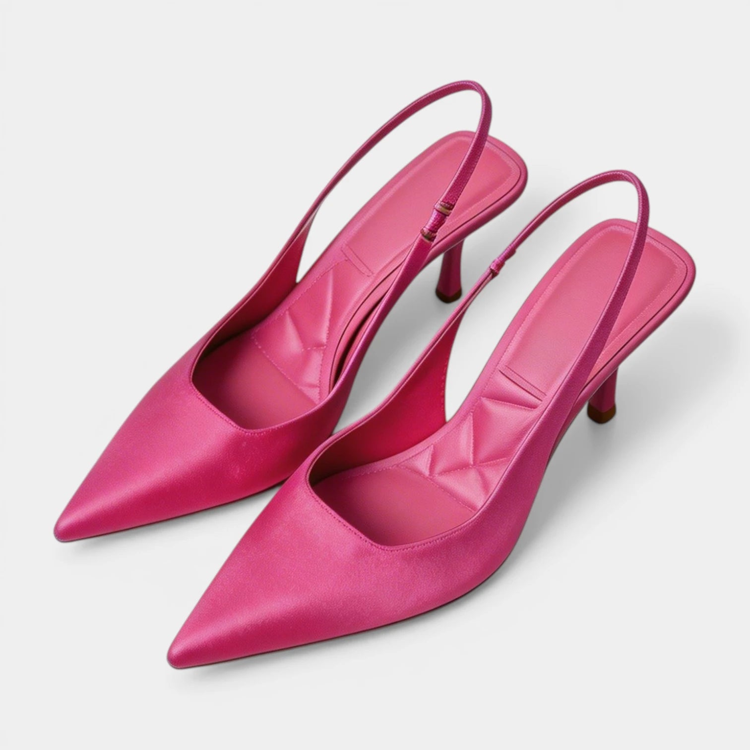 Escarpins Slingback Femme à Bout Pointu Talon Fin