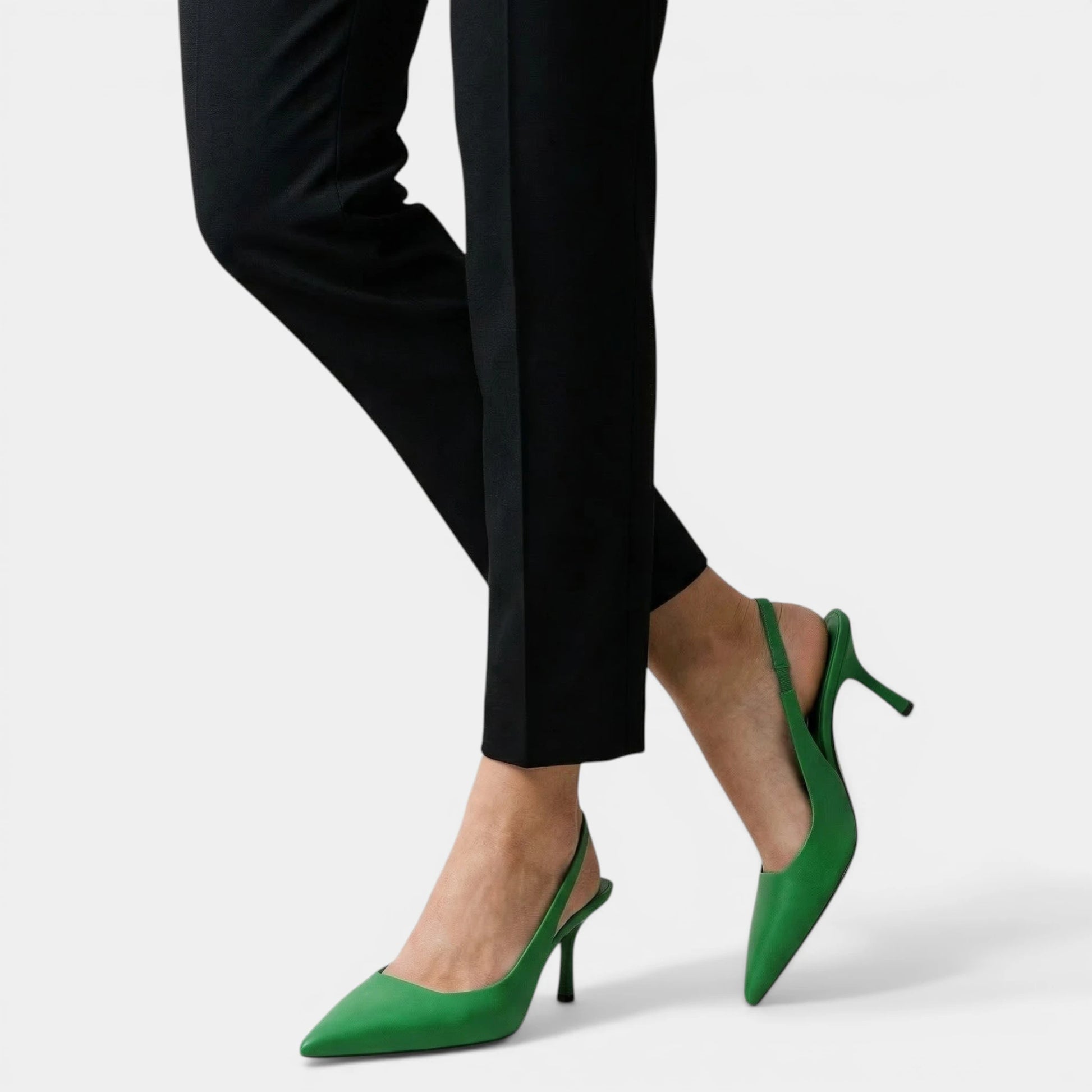 Escarpins Slingback Femme à Bout Pointu Talon Fin