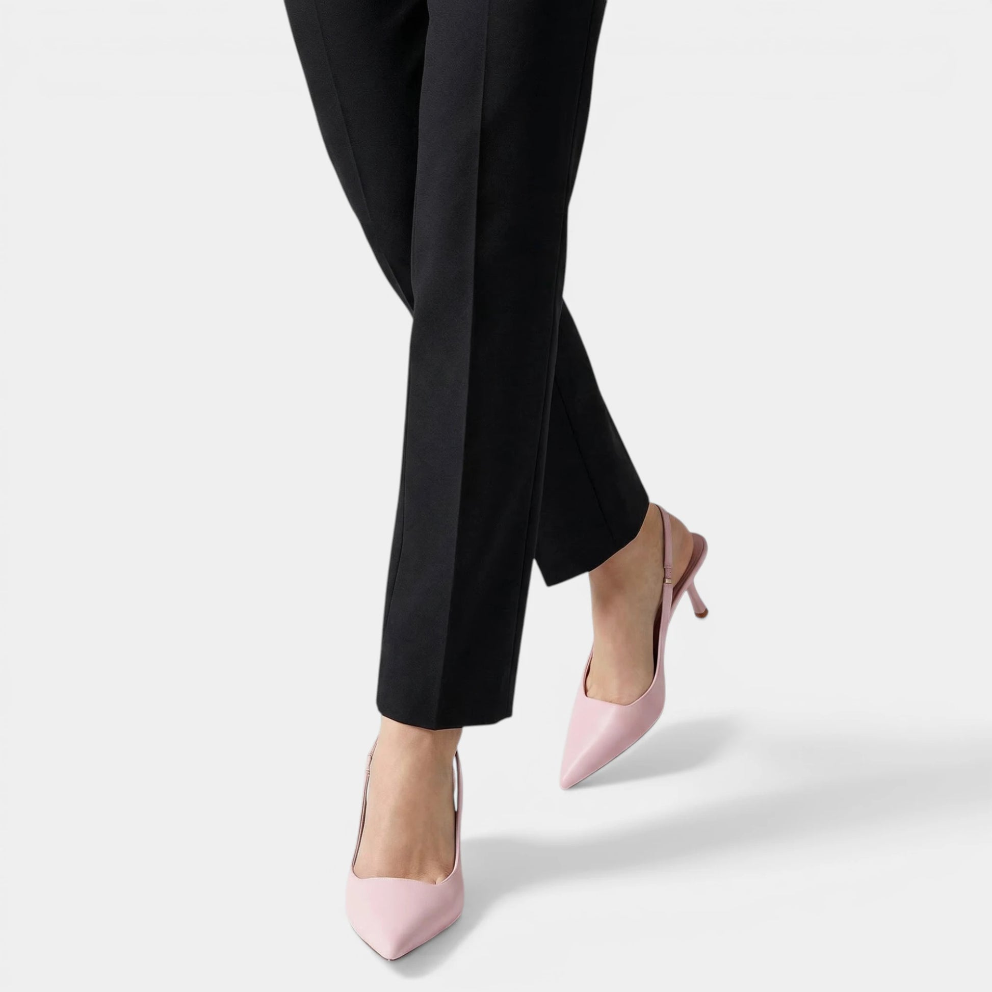 Escarpins Slingback Femme à Bout Pointu Talon Fin