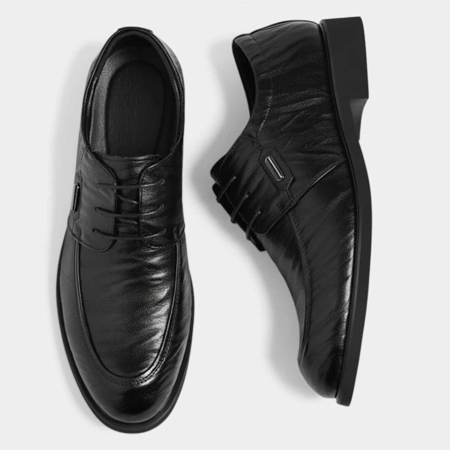 Chaussures Homme à Lacets Similicuir Cousues Petit Talon