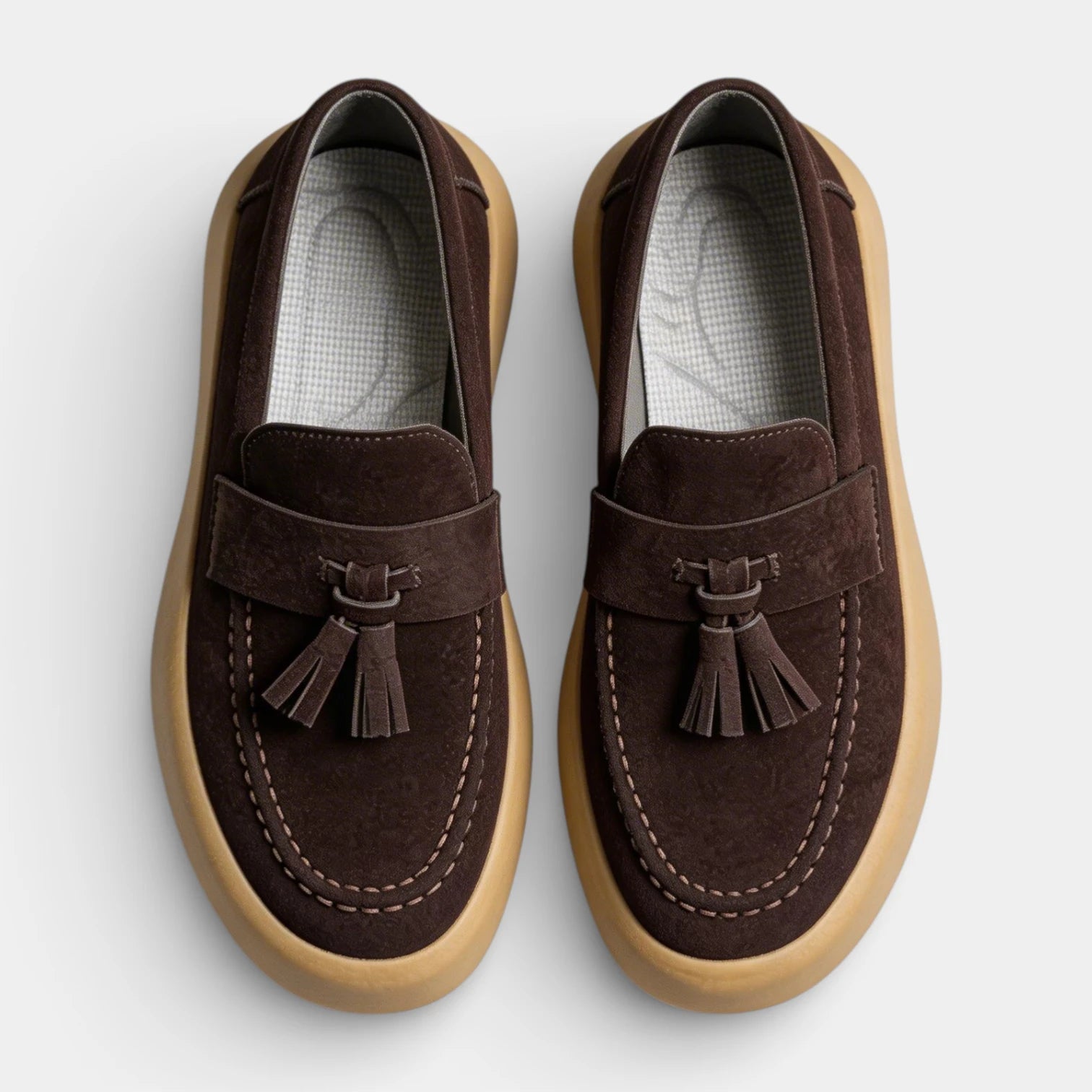 Mocassins Homme Pampilles Semelle Épaisse Casual