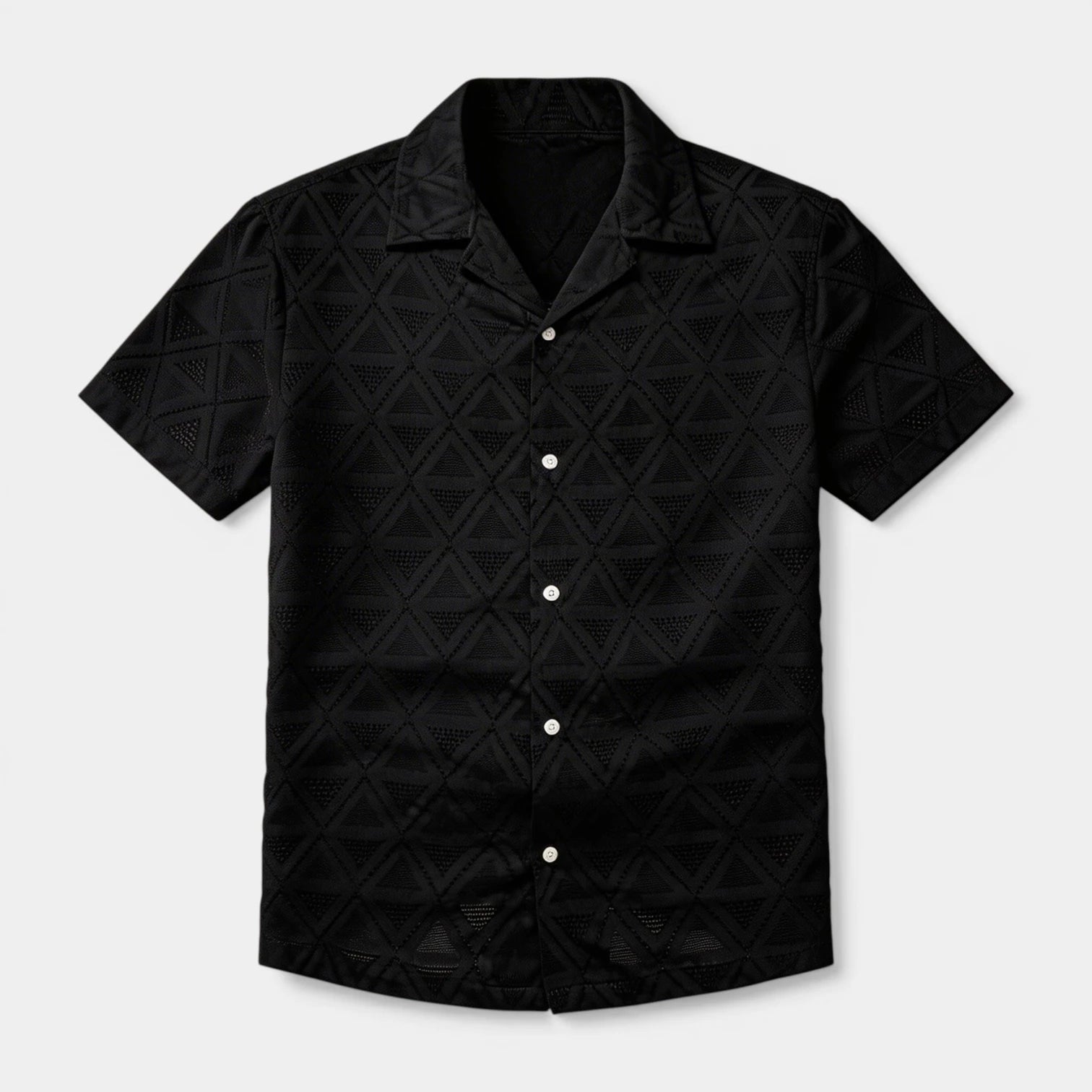 Chemise Homme à Manches Courtes Boutonnée