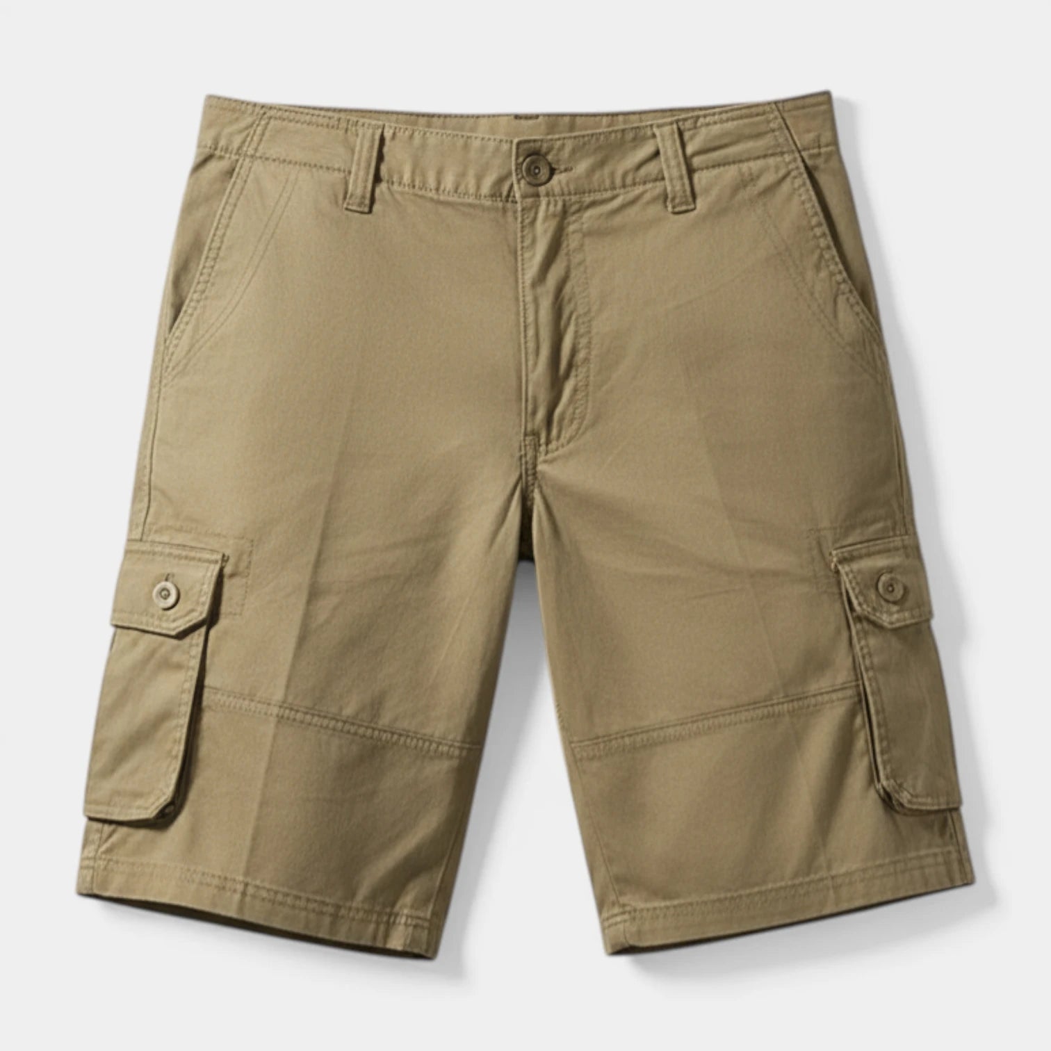 Men's Cargo Shorts with Flap Pockets, Straight Relaxed Fit