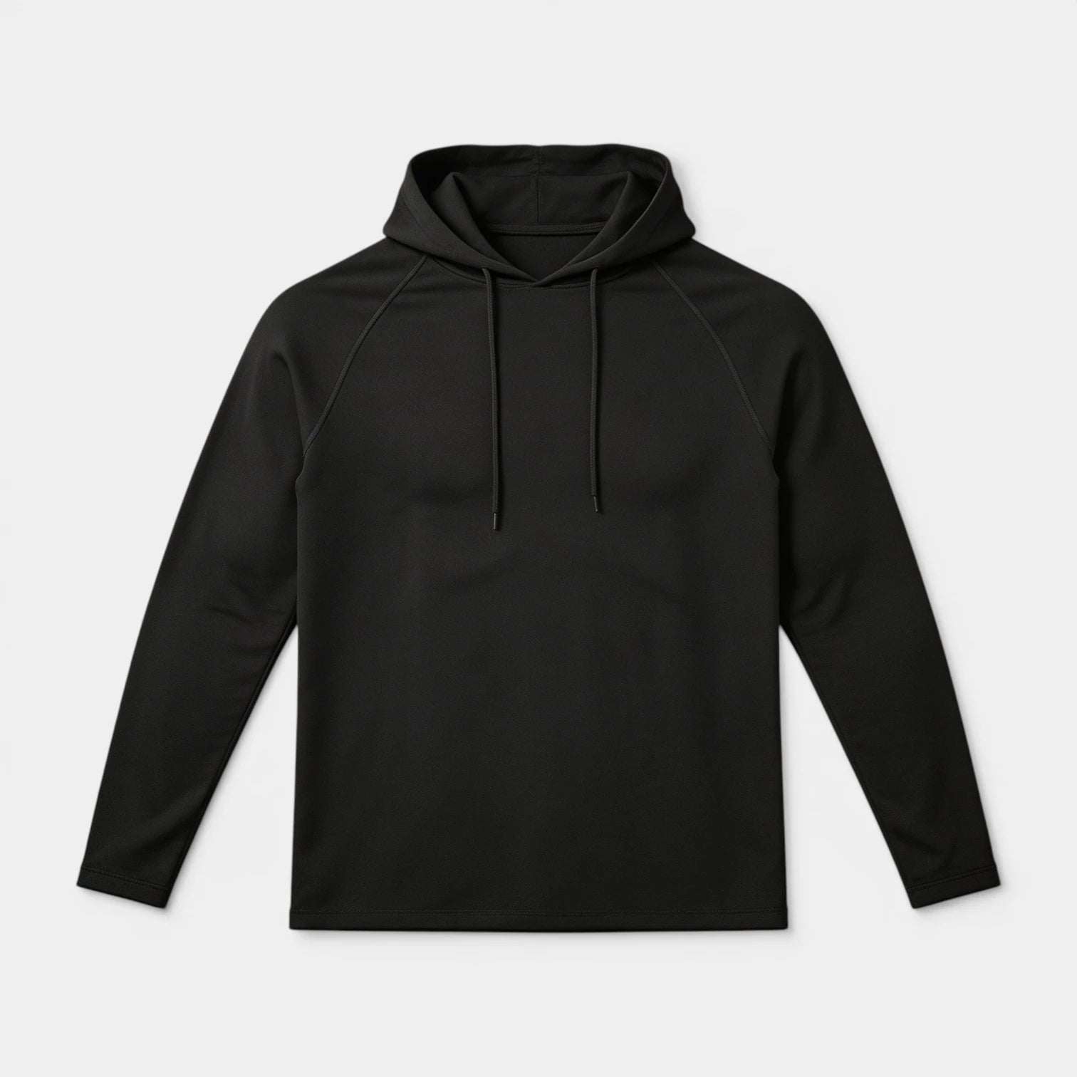 Sweat à Capuche Homme Uni à Manches Raglan