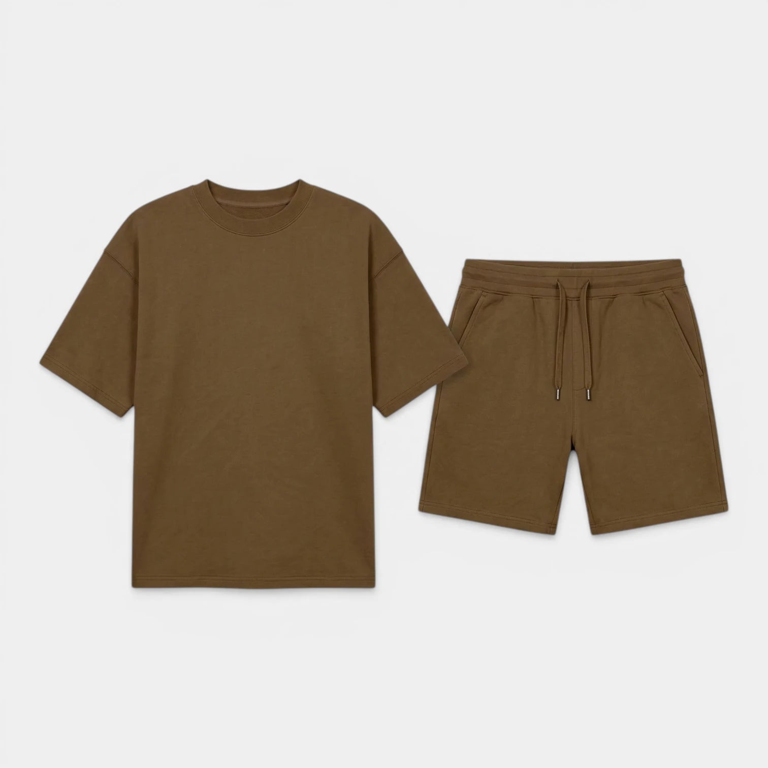 Ensemble Homme T-shirt Manches Courtes et Short Couleur Unie