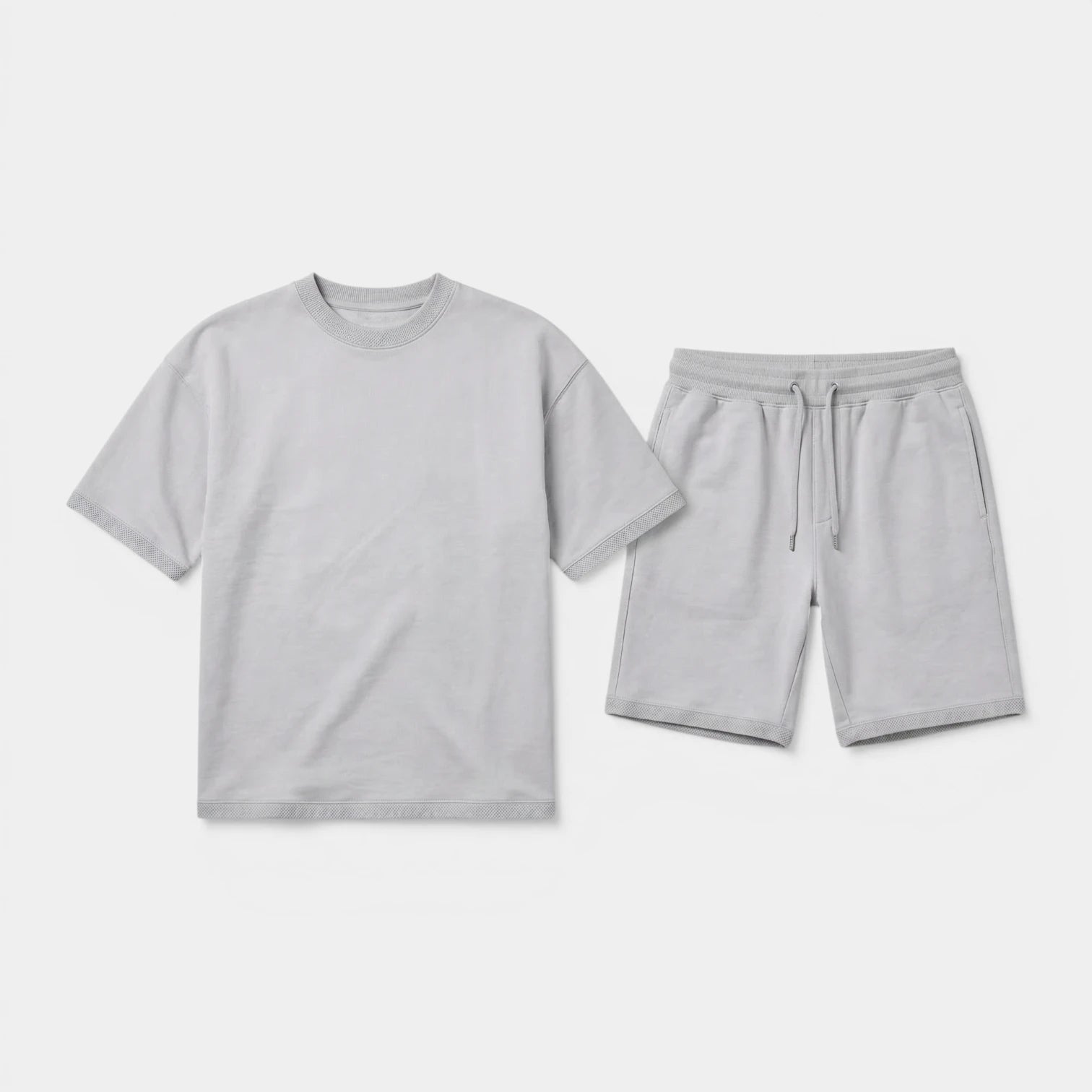 Ensemble Homme T-shirt Manches Courtes et Short Couleur Unie