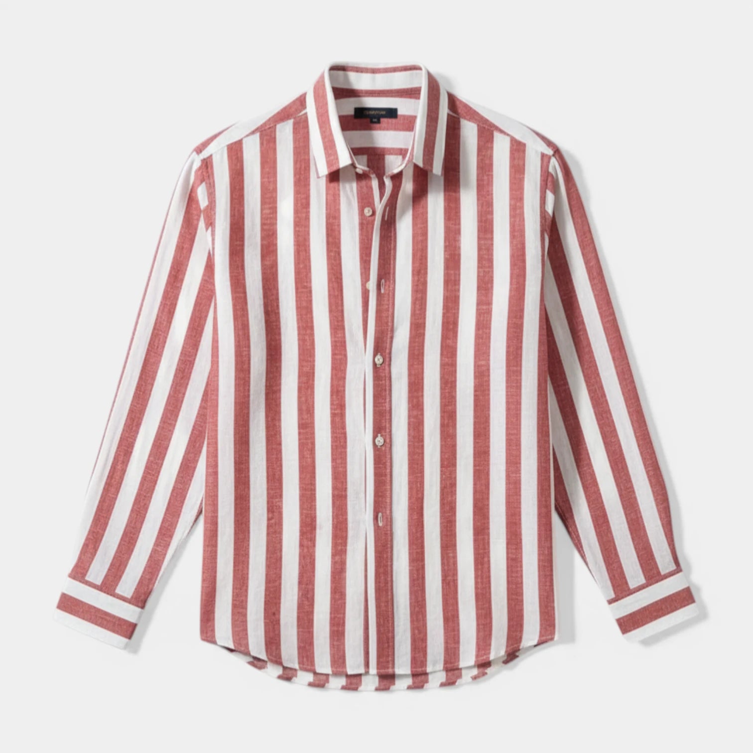Chemise Homme à Rayures Verticales Boutonnée