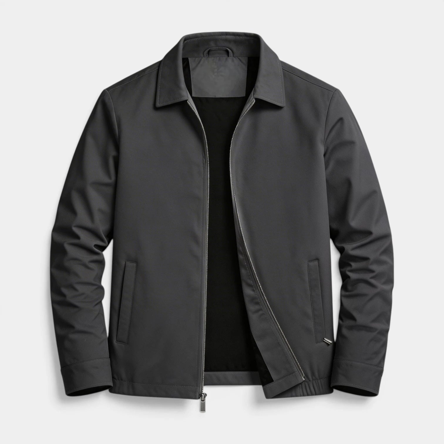 Veste Homme Zippée Col Classique Design Minimal