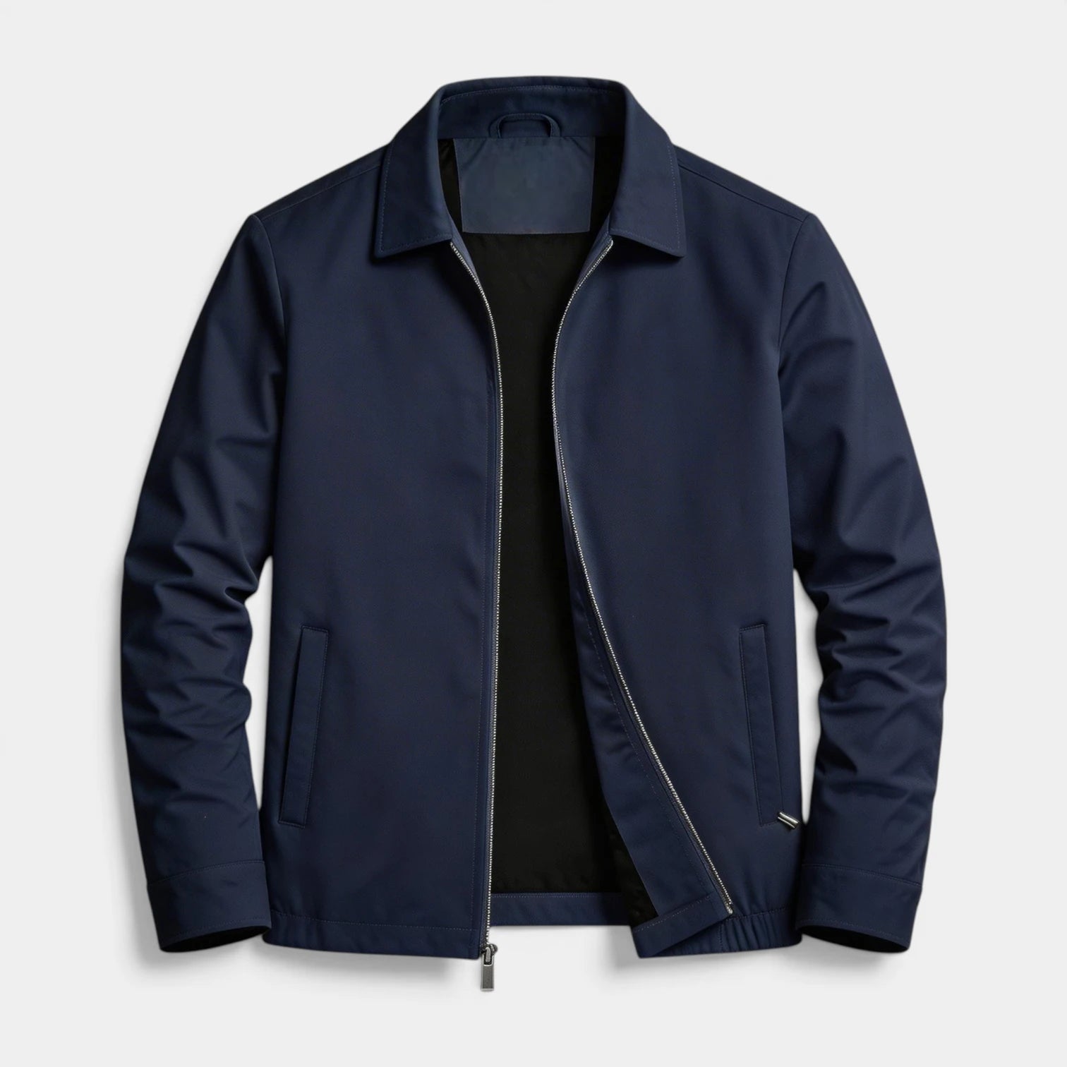 Veste Homme Zippée Col Classique Design Minimal