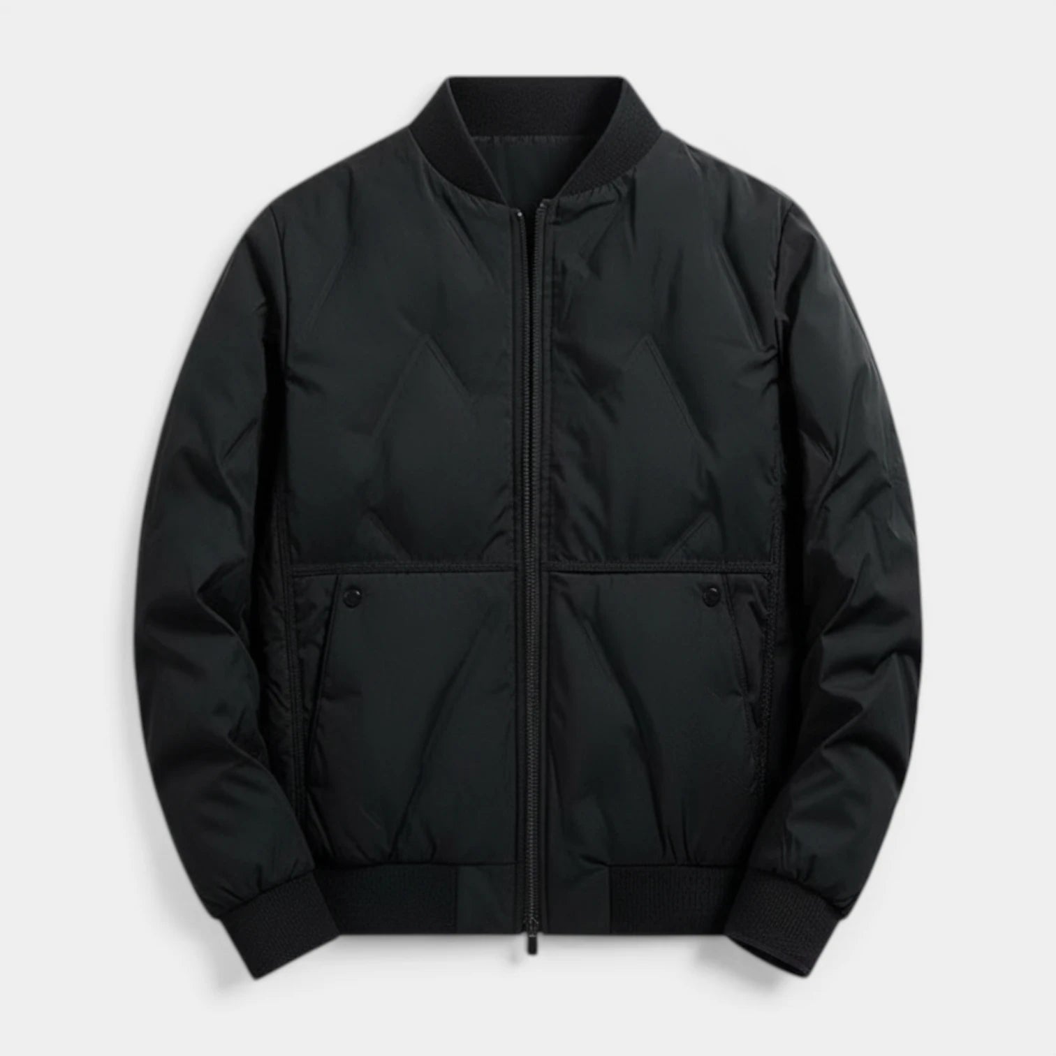 Blouson Aviateur Matelassé Pour Homme Avec Fermeture Éclair