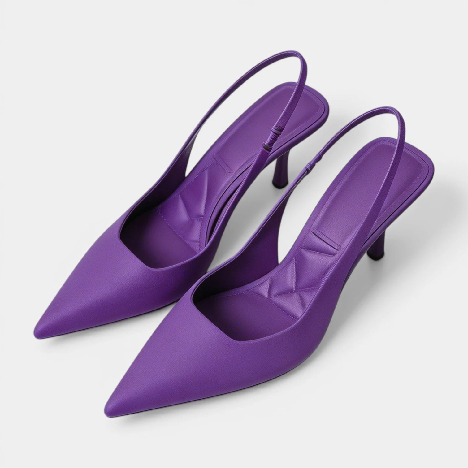 Escarpins Slingback Femme à Bout Pointu Talon Fin