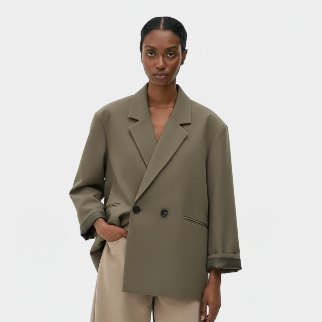 Blazer Femme À Double Boutonnage