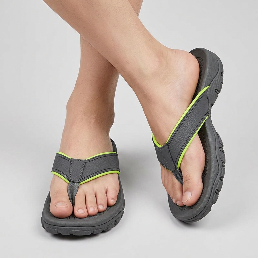 Sandales Sport Cuir Semelle Athlétique pour Homme