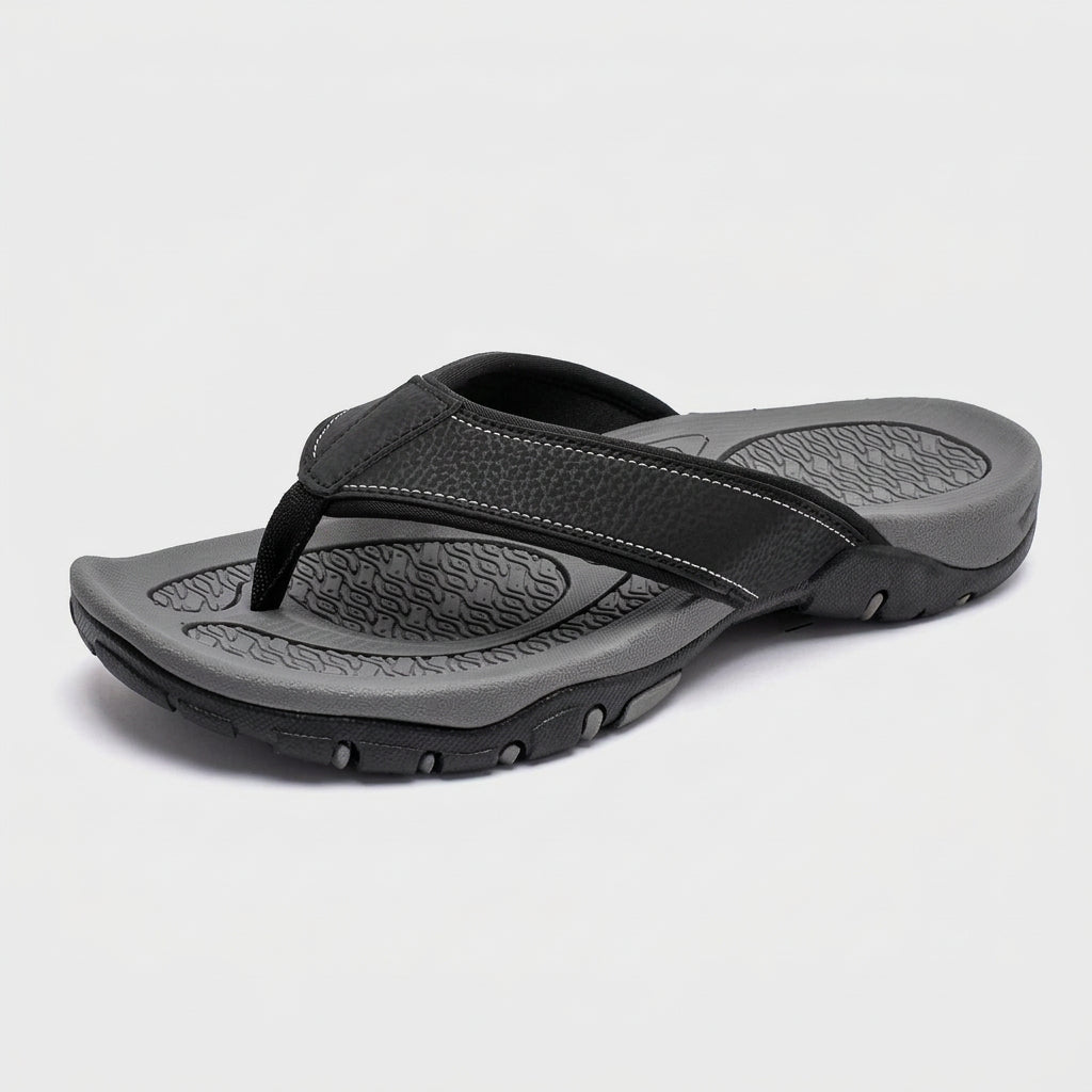 Sandales Sport Cuir Semelle Athlétique pour Homme