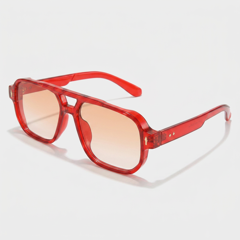 Lunettes Carrées Monture Acetate Verres Teintés pour Homme