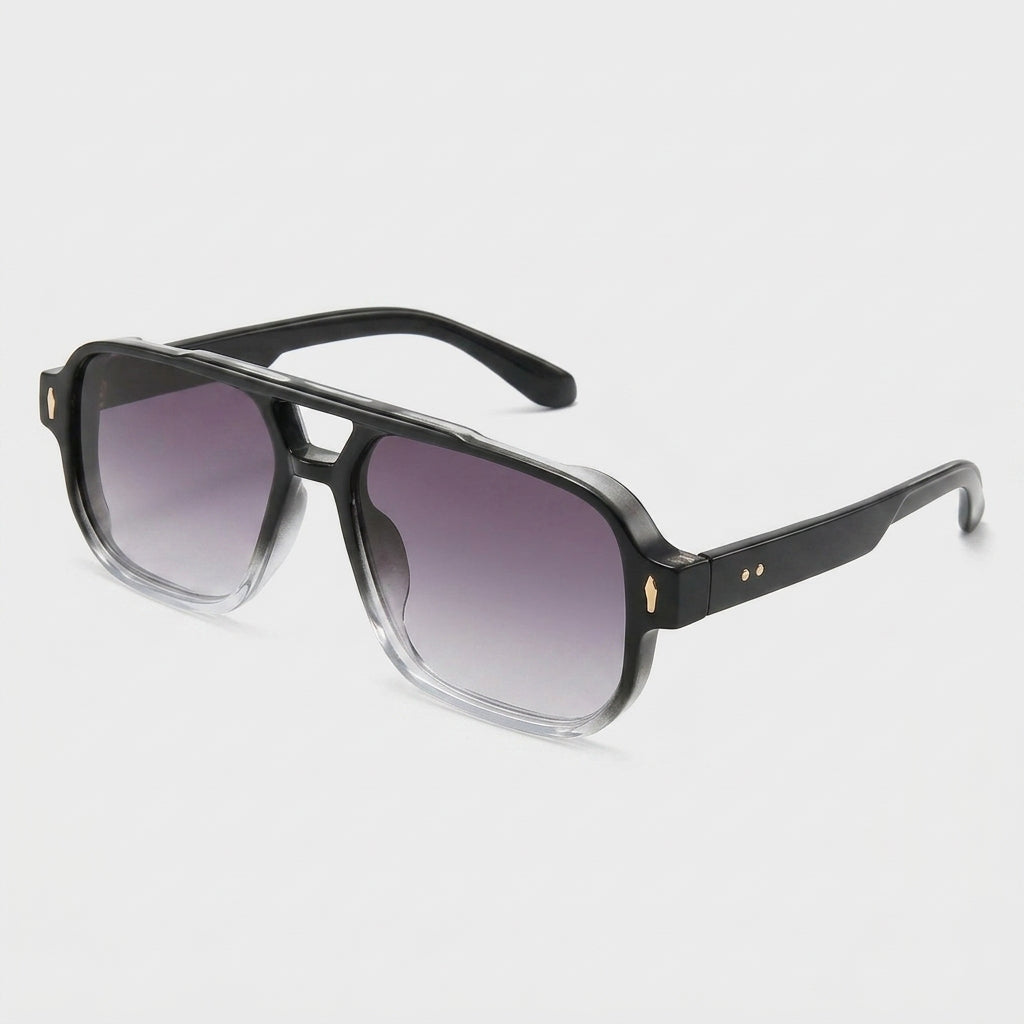 Lunettes Carrées Monture Acetate Verres Teintés pour Homme