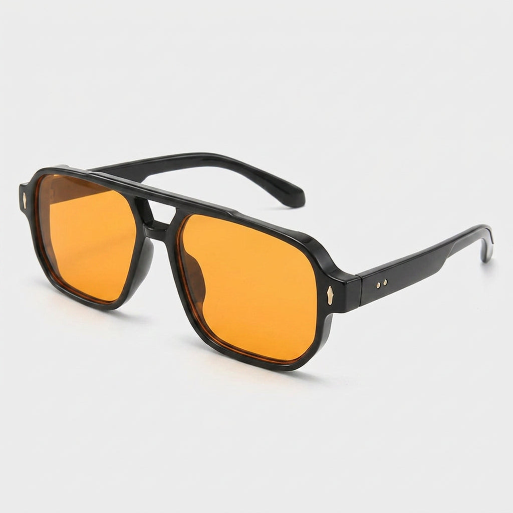 Lunettes Carrées Monture Acetate Verres Teintés pour Homme