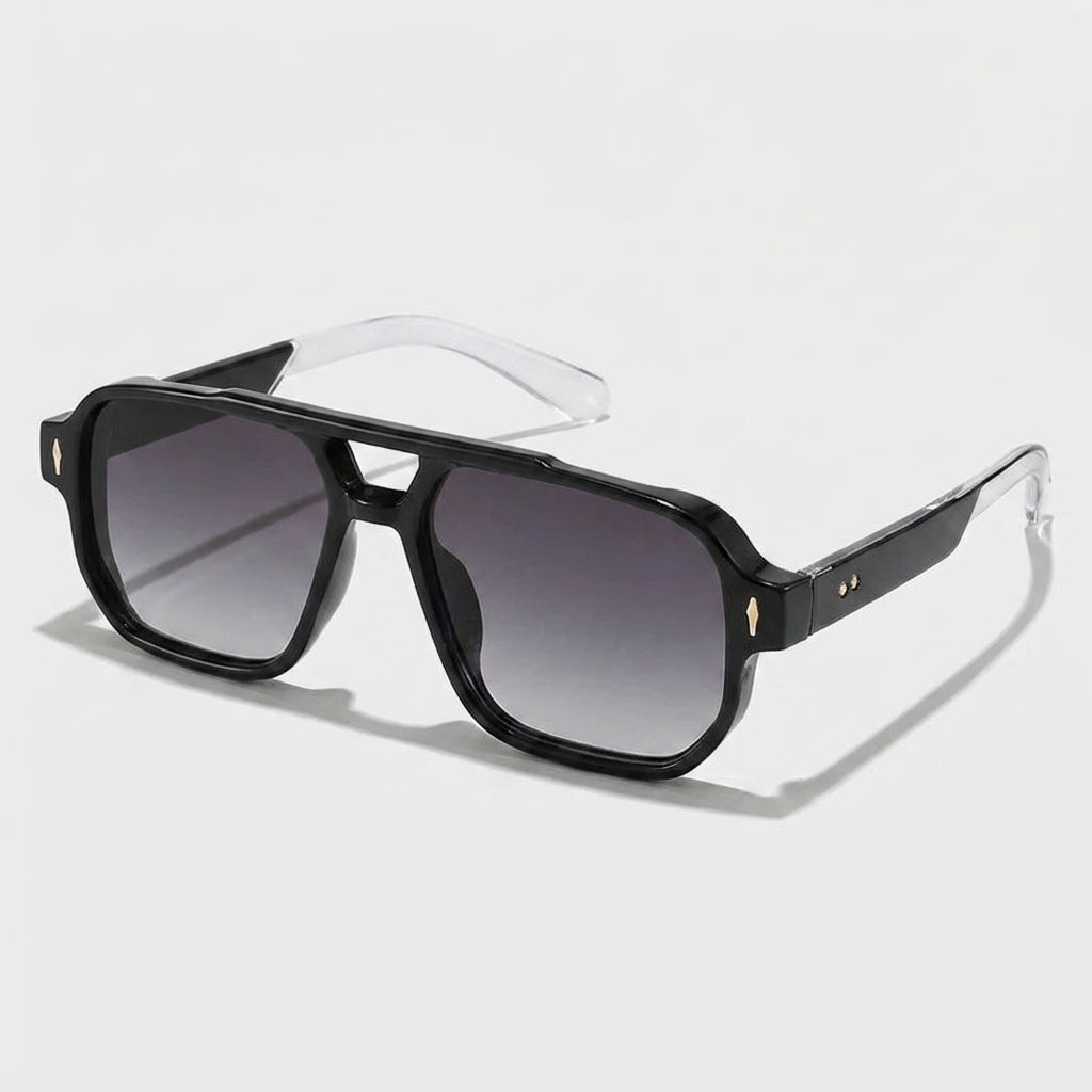 Lunettes Carrées Monture Acetate Verres Teintés pour Homme