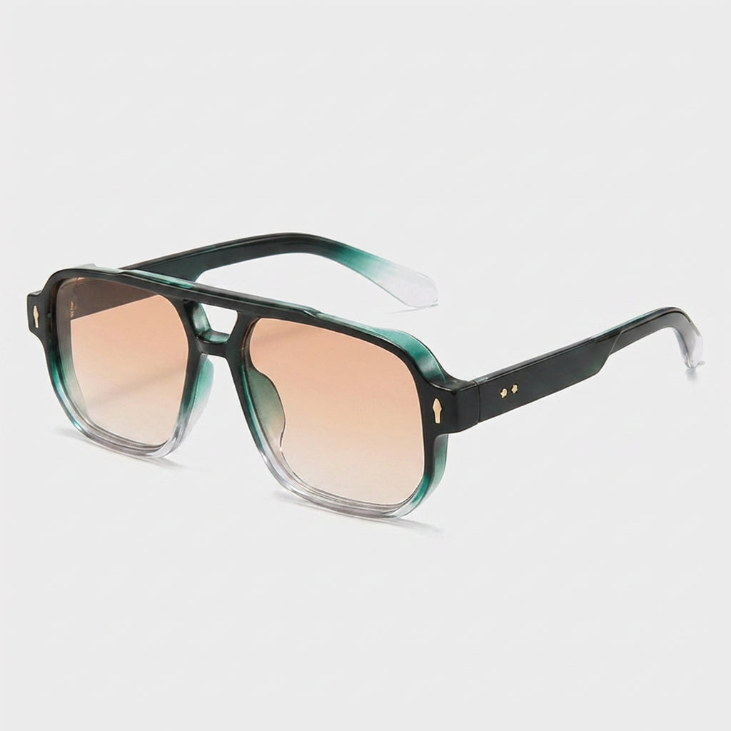 Lunettes Carrées Monture Acetate Verres Teintés pour Homme