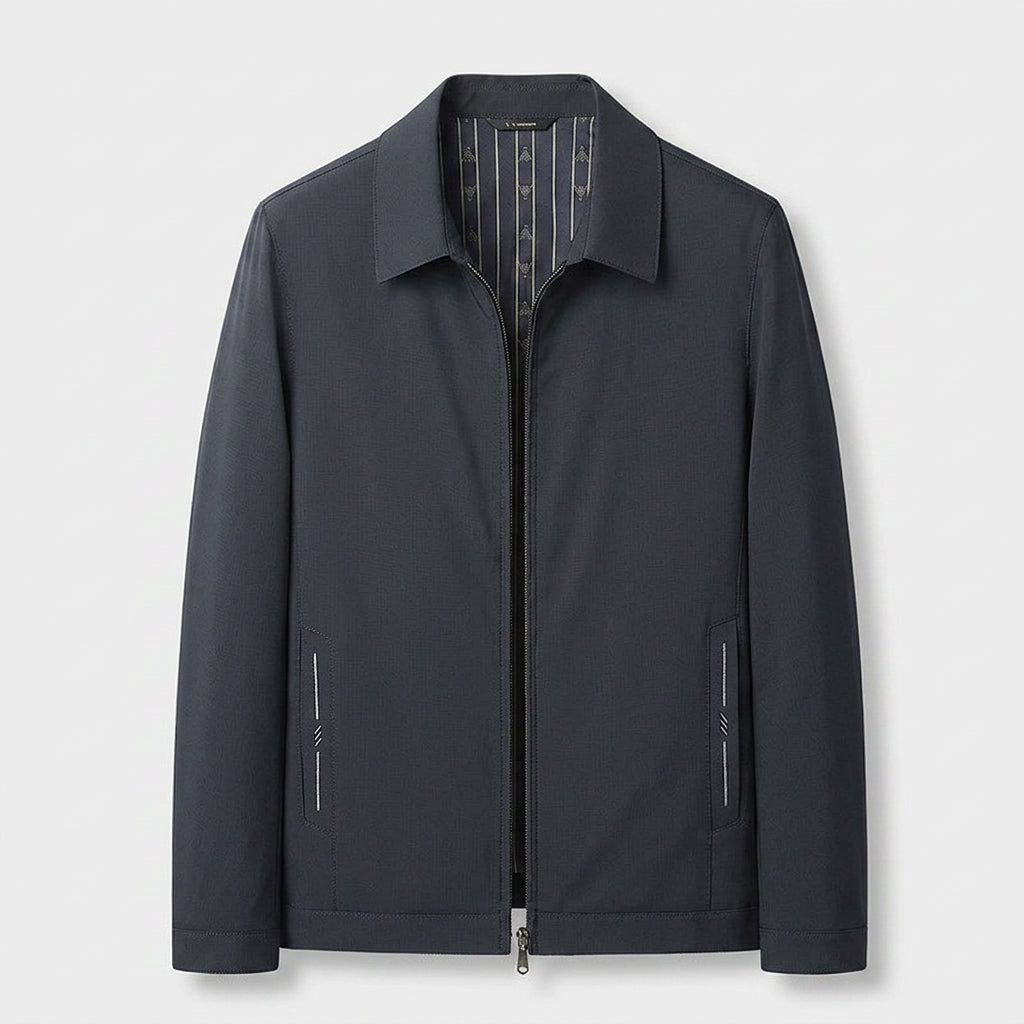 Veste Casual Col Revers Coupe Ample Respirante pour Homme
