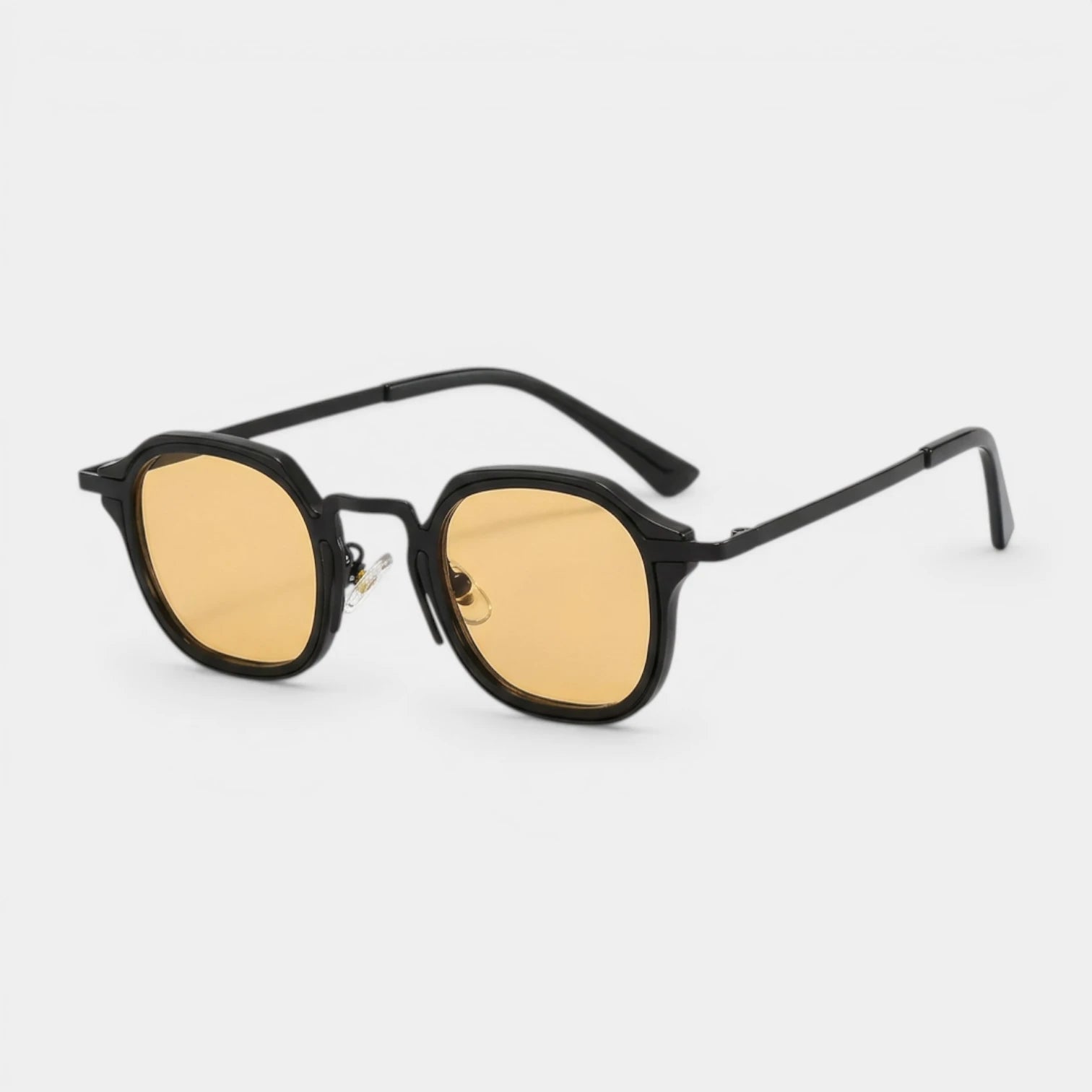 Lunettes Rondes Pont Métallique Verres Dégradés pour Homme