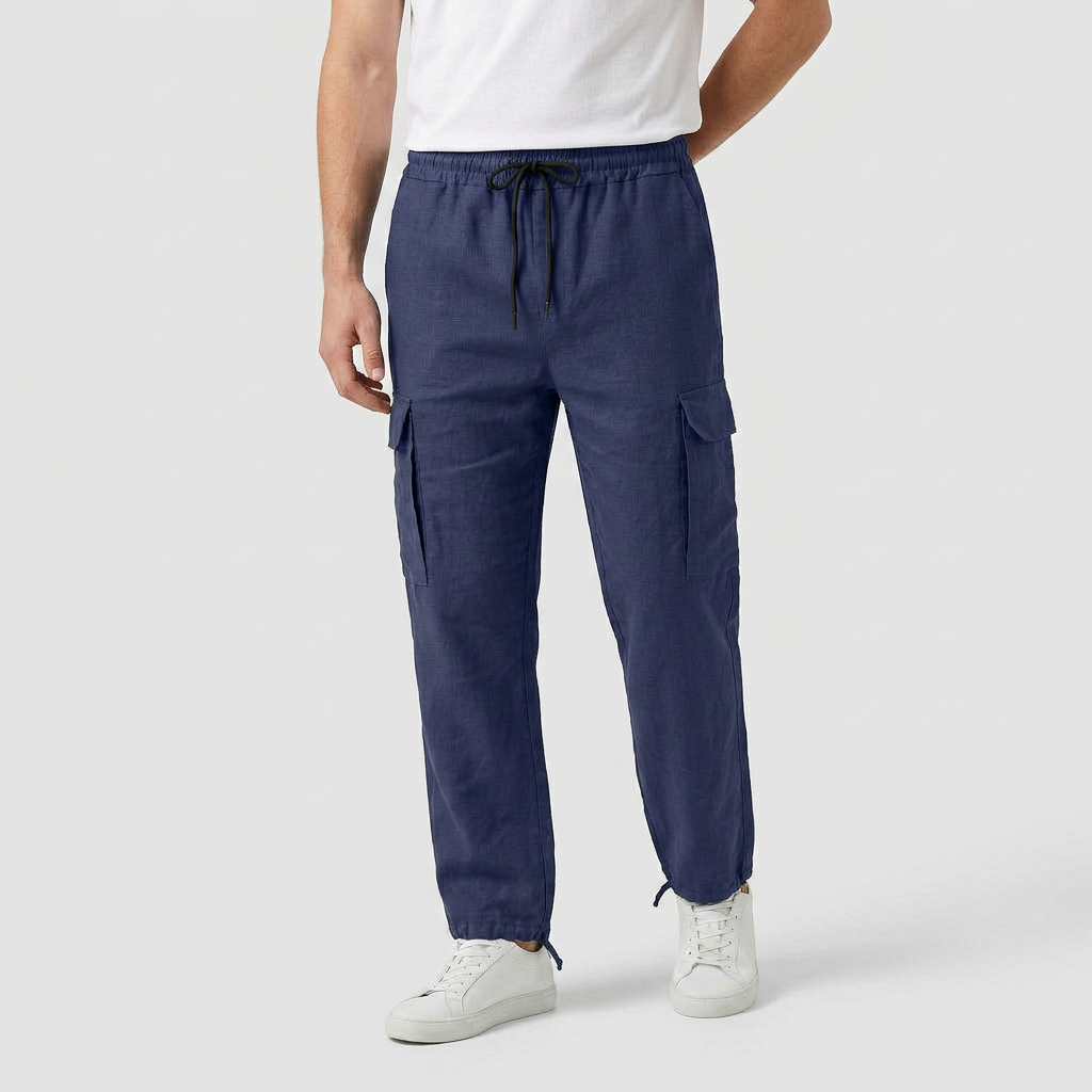 Men's Relaxed Fit Multi-Pocket Cargo Pants