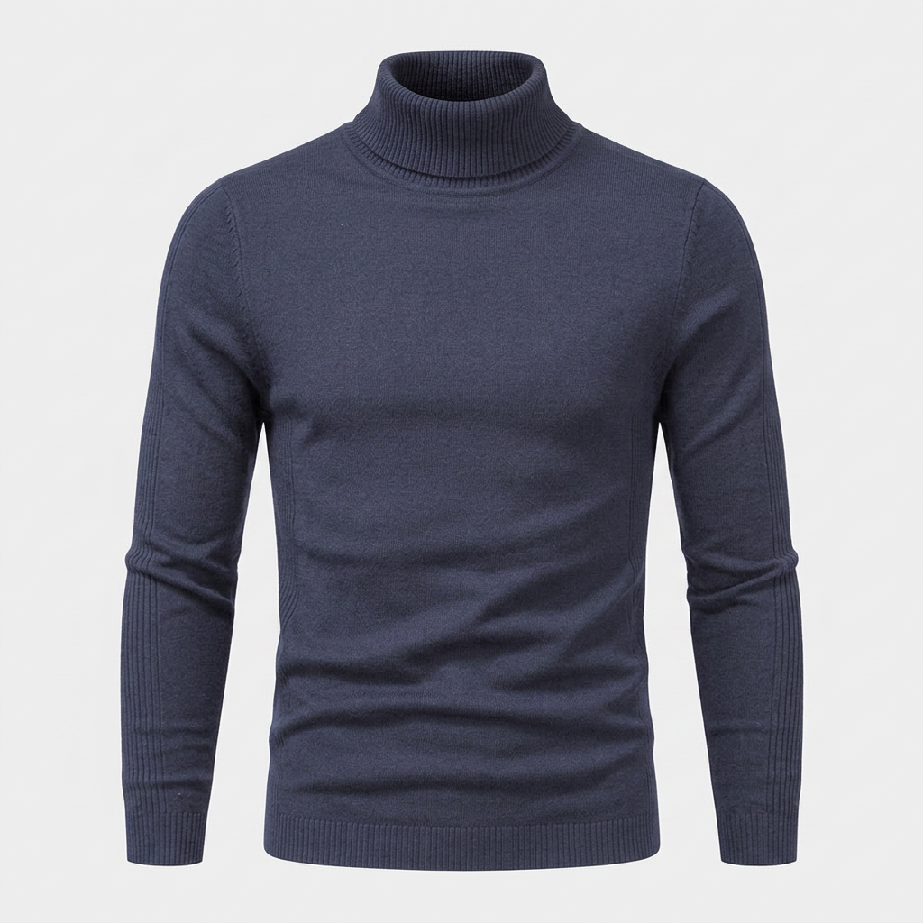 Pull Maille Épaisse Col Montant pour Homme