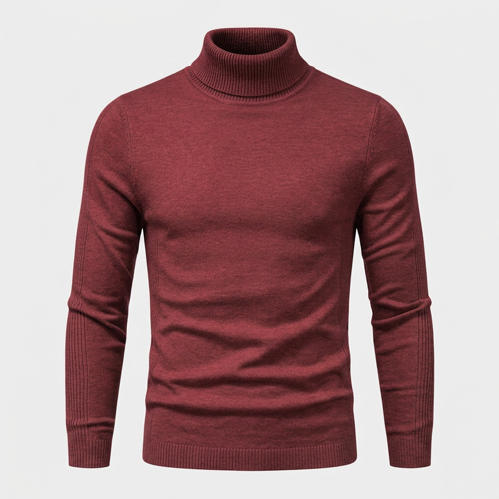 Pull Maille Épaisse Col Montant pour Homme