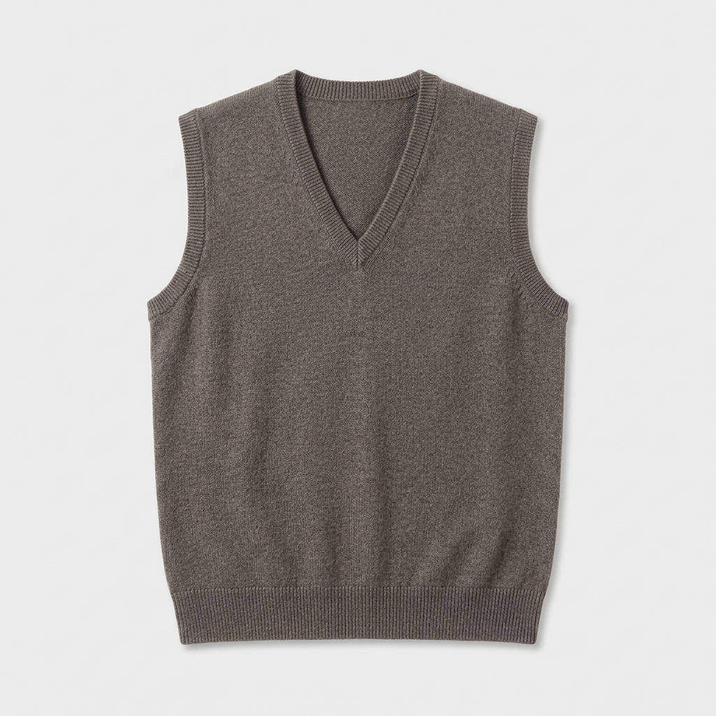 Men's Fine Knit Sleeveless Jumper