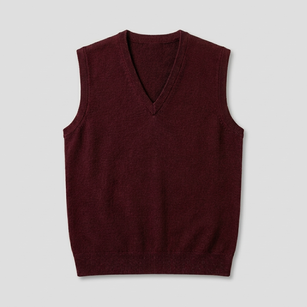 Men's Fine Knit Sleeveless Jumper