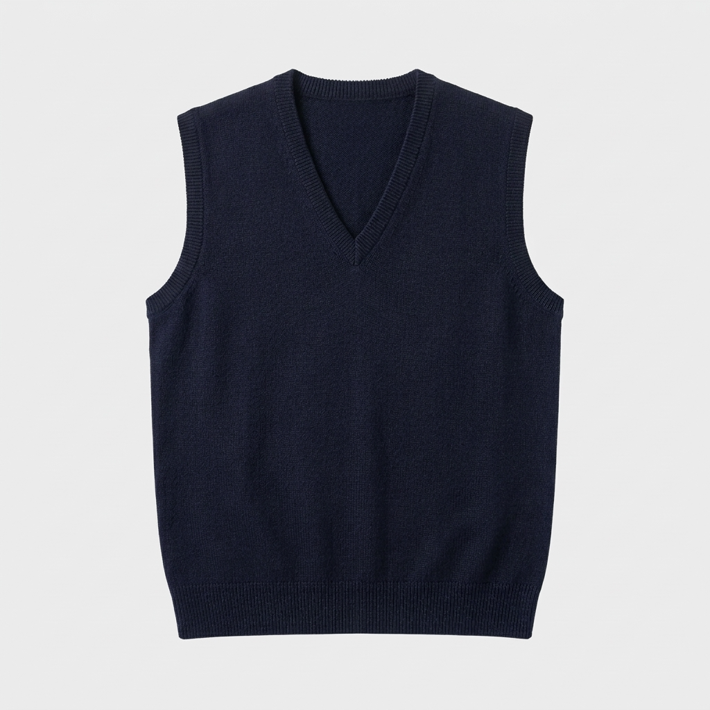 Men's Fine Knit Sleeveless Jumper